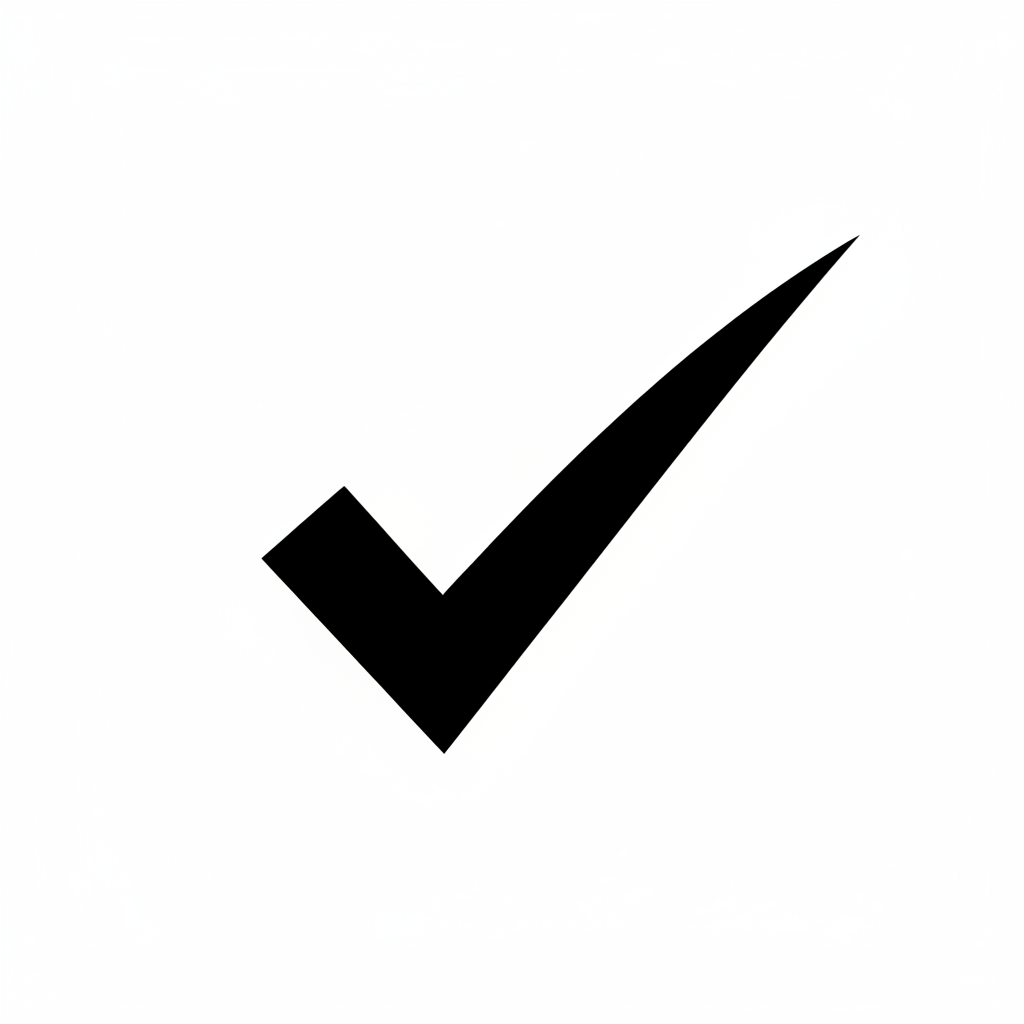 fais un icône valider nooir